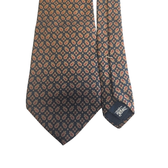 Burberry Black and Brown Silk Ties with Classic Patterns 100% Original. - Picture 2 of 5
